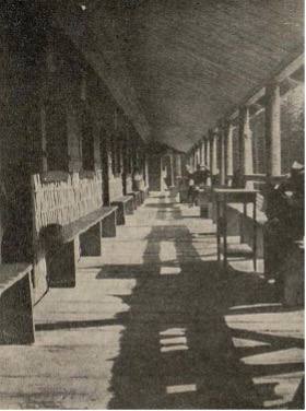 Die Veranda der Casa Peștera, 1930