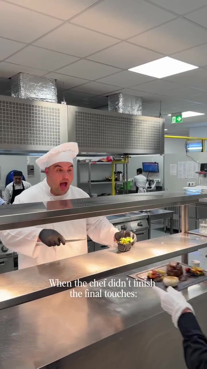 When the chef didn’t finish the final touch