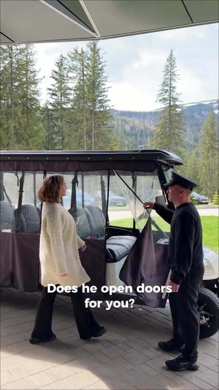 Does he open doors for you?